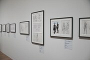 「庵野秀明展」の様子。