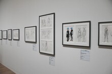 「庵野秀明展」の様子。