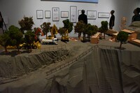 「庵野秀明展」の様子。