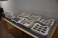 「庵野秀明展」の様子。