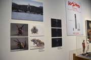 「庵野秀明展」の様子。