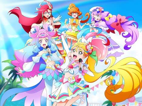 「トロピカル～ジュ！プリキュアLIVE2021 Viva！トロピカSUMMER！LIVE」イベントビジュアル (c)ABC-A・東映アニメーション
(c)トロピカル～ジュ！プリキュアLIVE製作委員会