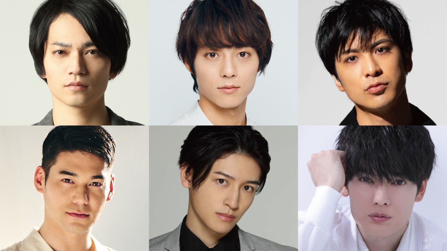 上段左から荒木健太朗、永田崇人、平田裕一郎。下段左からspi、神里優希、崎山つばさ。