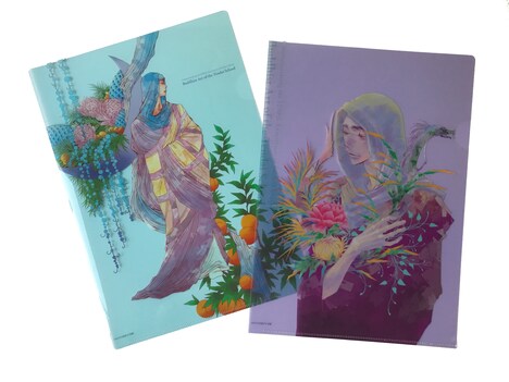 「阿・吽」とのコラボによるクリアファイル。税込各450円。