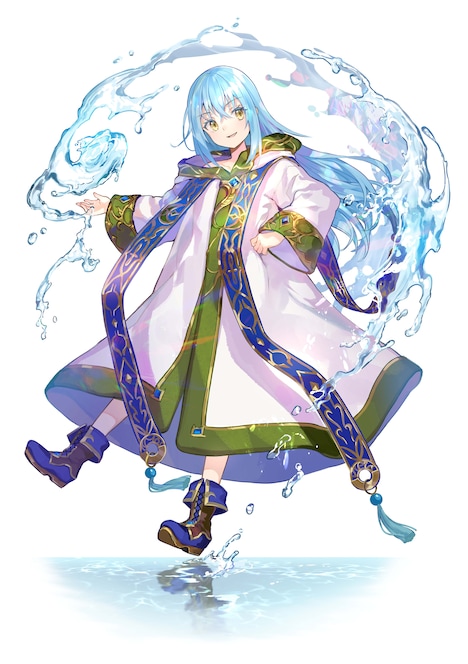 藤ちょこによる「賢者の弟子を名乗る賢者」と「転生したらスライムだった件」のコラボビジュアル第1弾。