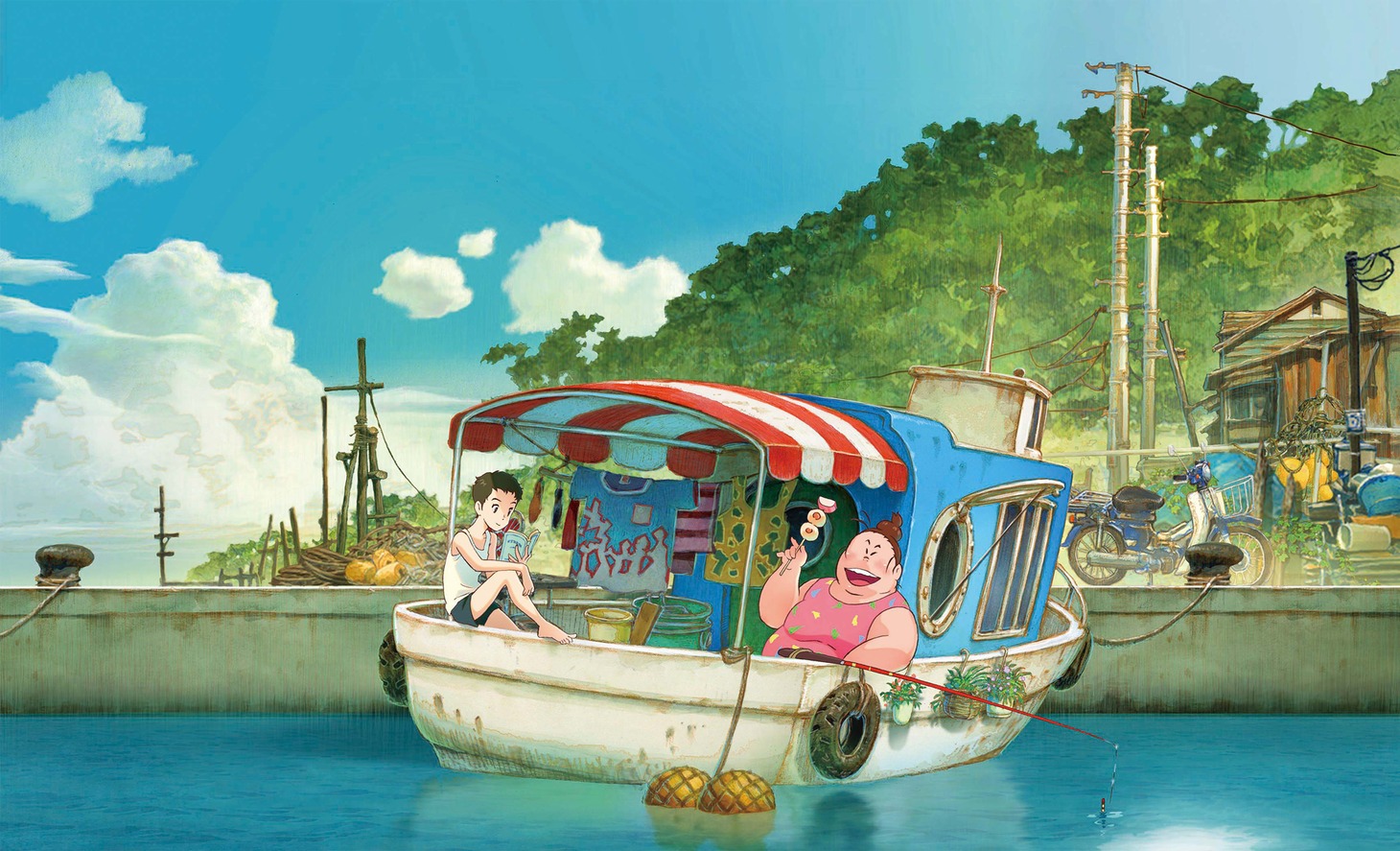 「漁港の肉子ちゃん」(c)西加奈子/幻冬舎 (c)２０２１「漁港の肉子ちゃん」製作委員会
