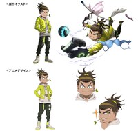 三田三太郎（CV：田村睦心）のビジュアル。「ミナトのエースは俺だ！」と言い張っているが、実際はミナトの控えのピッチャー。スケベでゲスい言動が多く、よく有栖川からコテンパンに叱られているが、改める気配は全くない。