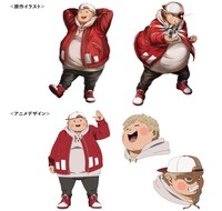 大門愛海（CV：落合福嗣）のビジュアル。温厚な性格と美味しい料理で、いつもメンバーを支えてくれている。普段はおっとりとした彼だが、キレると誰も手がつけられなくなるという一面も…。