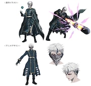 鳳王次郎(CV:諏訪部順一)のビジュアル。ネオトーキョー国王である鳳天心の世継ぎであり、チヨダトライブのリーダー。最強のXBプレーヤーになるよう、幼少期から天心のもとで鍛え上げられた。