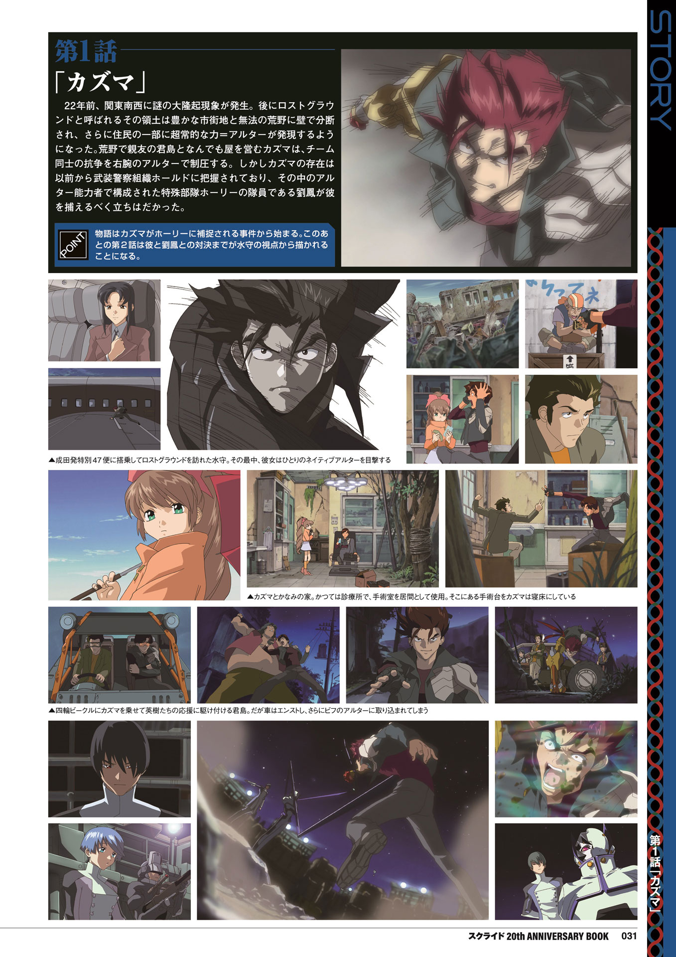 「スクライド 20th ANNIVERSARY BOOK」より。