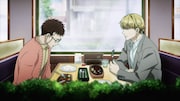 TVアニメ「さんかく窓の外側は夜」第1話の先行カット。