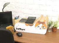 「ハイキュー!! TO THE TOP 猫の爪とぎ 黒尾ネコ＆研磨ネコ」より、「研磨ネコ」の面。