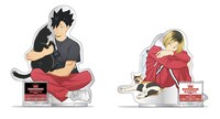 左から「ハイキュー!! TO THE TOP アクリルスタンド 猫部ver. 黒尾鉄朗」、「ハイキュー!! TO THE TOP アクリルスタンド 猫部ver. 孤爪研磨」。