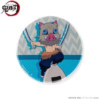 「『鬼滅の刃』ちょこんとのっかりミニキャラ 嘴平伊之助 缶バッジ」（アップ）