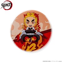 「『鬼滅の刃』ちょこんとのっかりミニキャラ 煉獄杏寿郎 缶バッジ」（アップ）