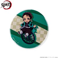 「『鬼滅の刃』ちょこんとのっかりミニキャラ 竈門炭治郎 缶バッジ」（モチーフ）