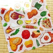 会場で販売されるハンカチ。