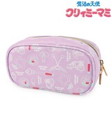 「モチーフ柄メイクポーチ パープル」