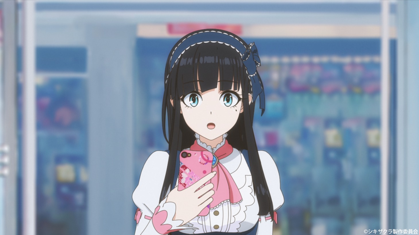 アニメ「シキザクラ」第1話の先行カット。 (c)シキザクラ製作委員会