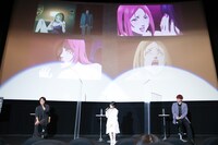 TVアニメ「プラチナエンド」の先行上映会の様子。