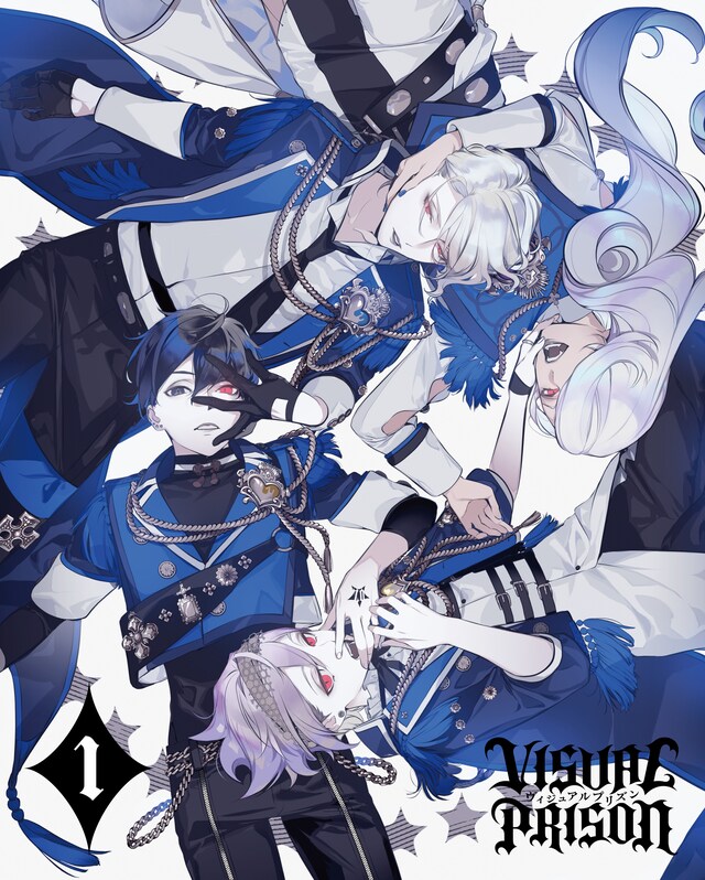 「ヴィジュアルプリズン」Blu-ray / DVD第1巻の片桐いくみ描き下ろしジャケット。
