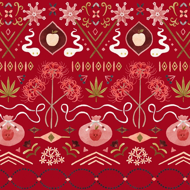 「ビッグTシャツ（恐山アンナ）」柄