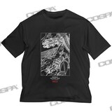 「ゲッターロボ」より、「原作版 ゲッターロボ ミサイルマシンガンVer. ビッグシルエットTシャツ（BLACK）」。(c)永井豪・石川賢／ダイナミック企画