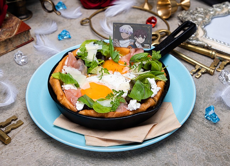「ハムエッグ ダッチベイビー風」