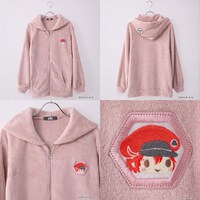 「はたらく細胞 ワッペン付パーカ」の「ピンク／赤血球」。