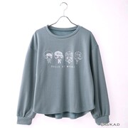 「はたらく細胞 フロント刺繍プルオーバー」の「ブルー」。