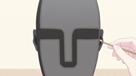 アニメ「180秒で君の耳を幸せにできるか？」第1話の場面カット。