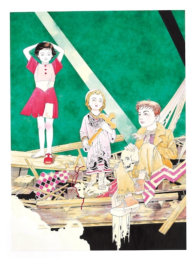 「画業40周年記念 丸尾末廣大原画展『NEXT ONE』」の展示作品。