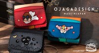 「天空の城ラピュタ」「となりのトトロ」「紅の豚」をそれぞれモチーフにしたショートウォレット3種。