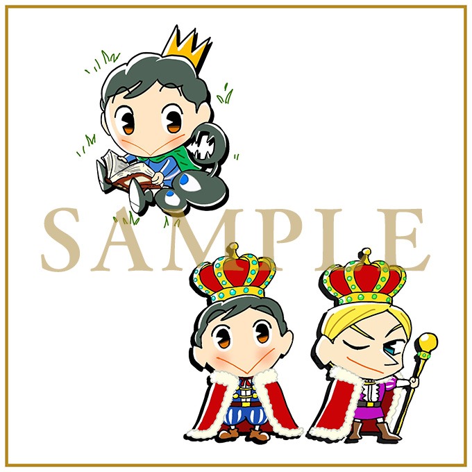 早期予約特典の描き下ろしミニキャラ缶バッジ2個セット。