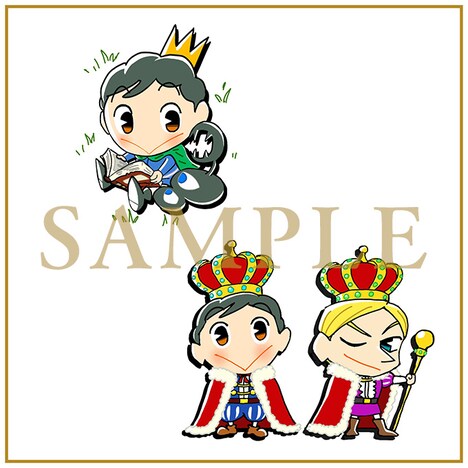 早期予約特典の描き下ろしミニキャラ缶バッジ2個セット。