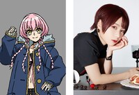 大茶釜チロル（CV：富田美憂）。クラゲのようなピンク髪が特徴の謎の美少女。黒革の親衛隊の一員だが、本業は「くらげ商店」を名乗る旅商人。