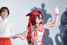 瀬戸麻沙美とキュアフラミンゴ。