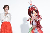 瀬戸麻沙美とキュアフラミンゴ。