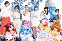 「映画トロピカル～ジュ！プリキュア 雪のプリンセスと奇跡の指輪！」の完成披露舞台挨拶の様子。