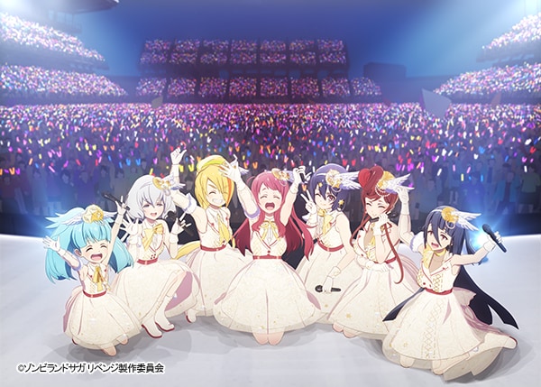 「ゾンビランドサガ リベンジ SPECIAL FAN BOOK」の黒岩あい描き下ろし裏表紙イラスト。