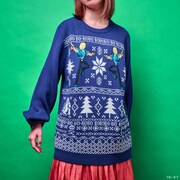 「ボボボーボ・ボーボボ ダサセーター ボーボボ」の着用イメージ。