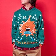 「ボボボーボ・ボーボボ ダサセーター 首領パッチ」の着用イメージ。