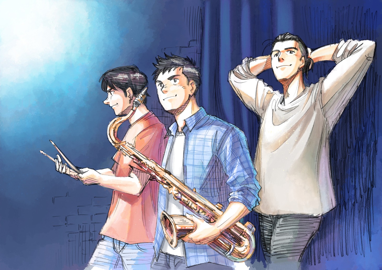 石塚真一の描き下ろしイラスト。 (c)石塚真一／小学館