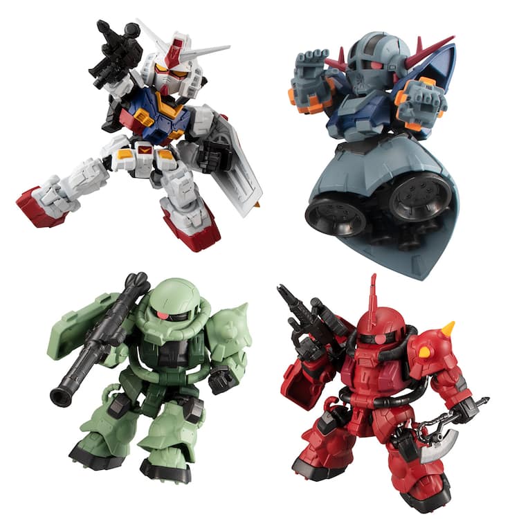 約20カ所が可動！ガンダムやザクIIの食玩ミニフィギュアが来年4月に  