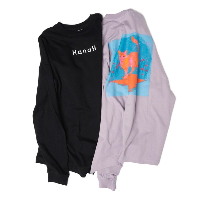 「HanaH×藍にいなMISO BIG LONG SLEEVE TEE」