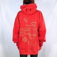 グラフィックプルパーカー（ルフィ、サボ、エース）のバックイメージ。