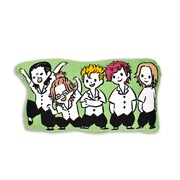 「ダイカットクッション（溝中五人衆）」