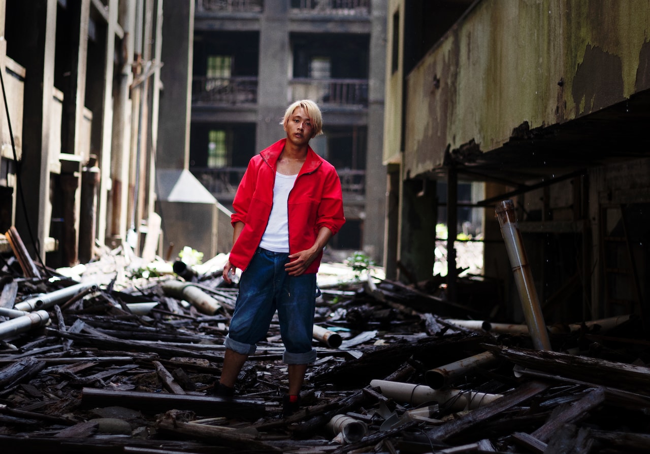 実写映画「軍艦少年」より。