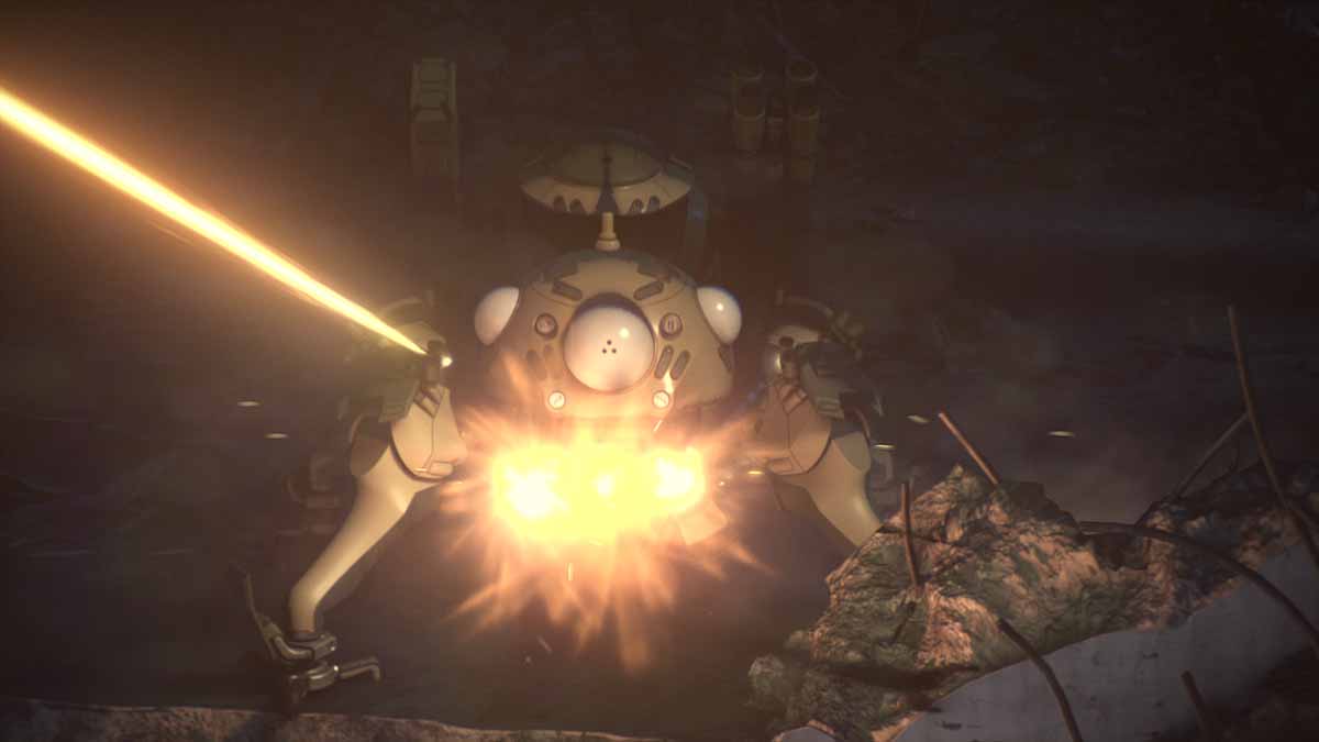 「攻殻機動隊 SAC_2045 持続可能戦争」劇場予告編より。