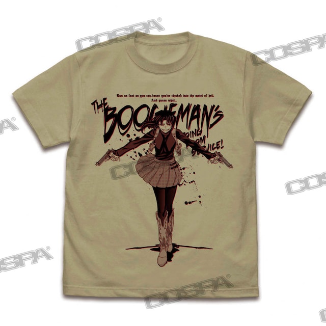 「ブギーマンに喰われるぞォ Tシャツ」のSAND KHAKI。